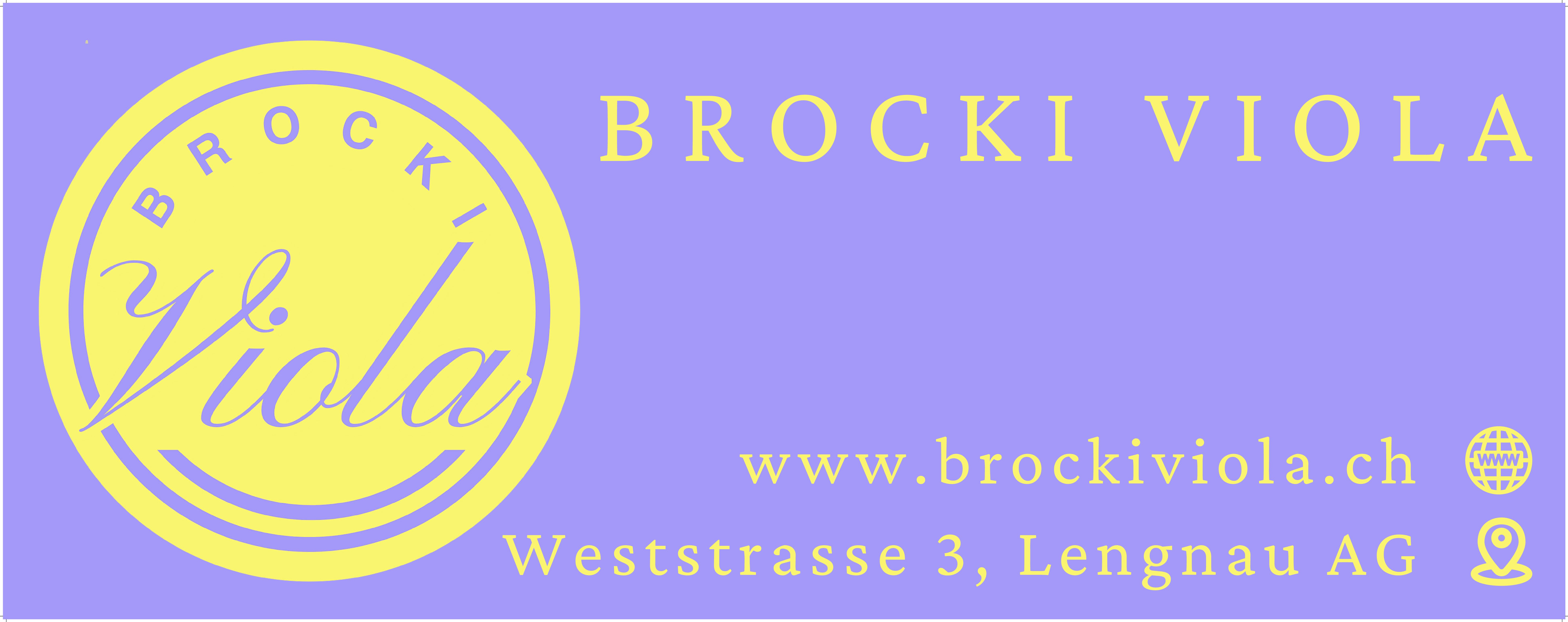 Autobeschriftung Brocki Viola (153 x 60 cm)